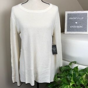 NWT Vince Camuto Tipped Bell Sleeve Sweater Large